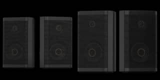 image showing all 4 surround speakers of the shockwafe 9.2eARC
