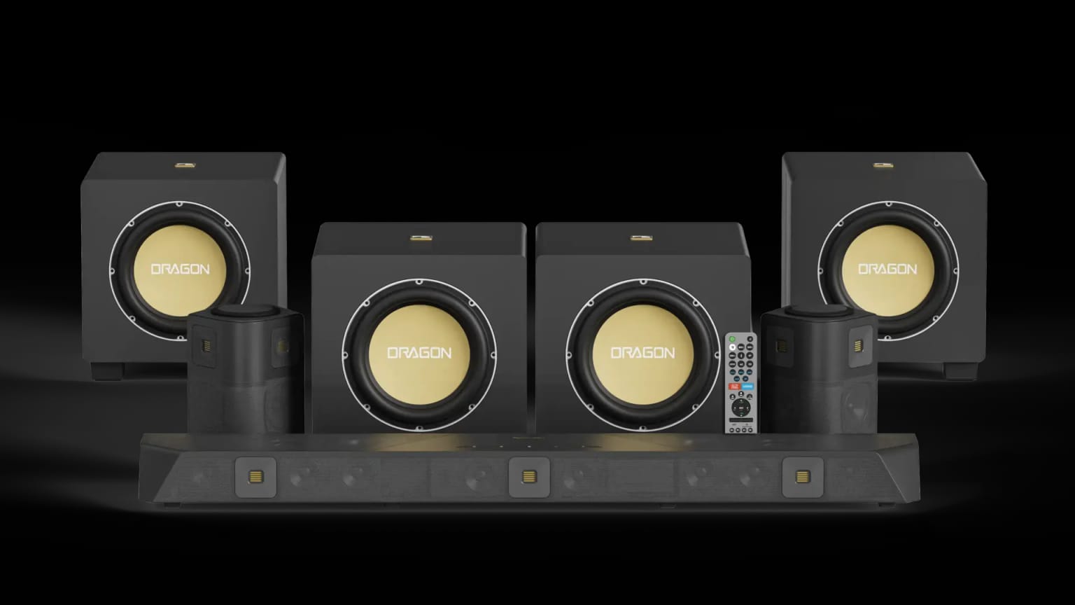 DRAGON with Quad 12" Subwoofers